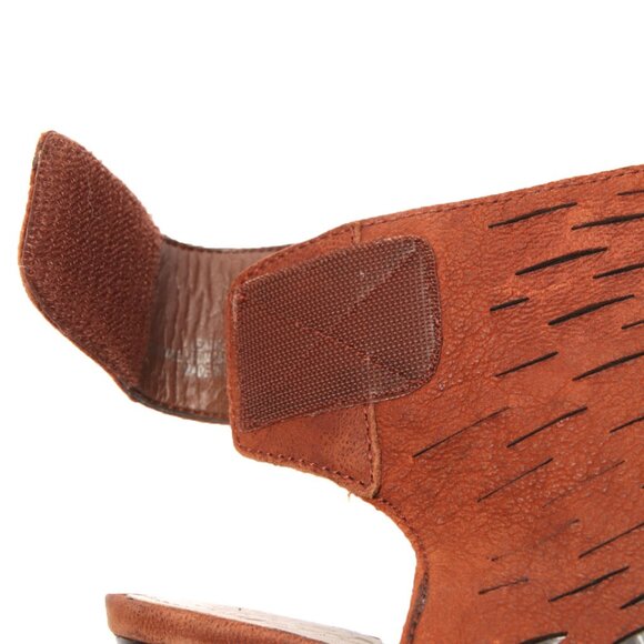 Vince Camuto Estell Leather Caged Sandal Open Toe Shootie Cut Out Brown Cone - Picture 8 of 13